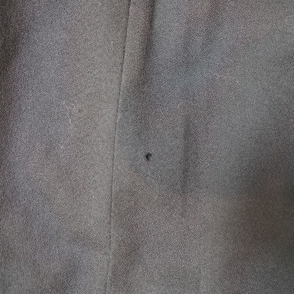 Talbots Black 100% Wool Dress Sz 14 Shift Pockets Sleeveless Crew Neck Defected - Picture 7 of 10